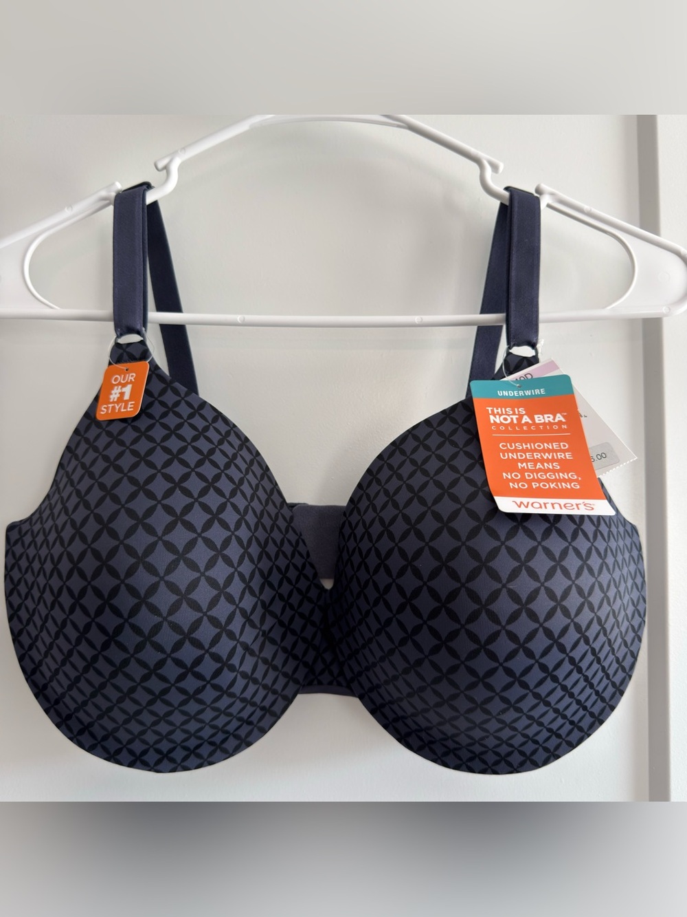 Warners This Is Not A Bra Cushioned Underwire Lightly Lined T-Shirt Bra 1593 40D
